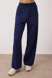 TRENDYOLMİLLA Navy Blue Vest-Pants Knitwear Bottom - Top Set - Image 3