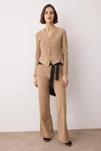 TRENDYOLMİLLA Mink Thessaloniki Fitted Flexible Knitting Bottom - Top Set - Image 2