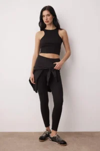 TRENDYOLMİLLA Black 3 Sets Oversized/Wide Pattern Hooded Tights Knitting Bottom - Top Set - Image 4