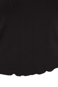 TRENDYOLMİLLA Black Pointel Textured Knitting Blouse - Image 7