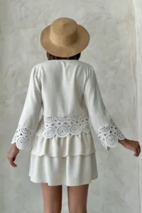 TRENDYOLMİLLA Beige  Weaving Blouse - Image 4