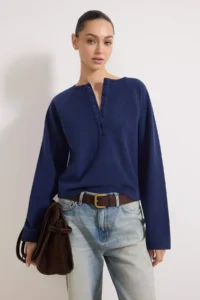 TRENDYOLMİLLA Navy Blue Knitting Blouse