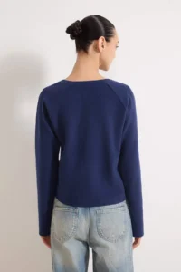 TRENDYOLMİLLA Navy Blue Knitting Blouse - Image 4
