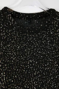 TRENDYOLMİLLA Black Sequined Tassel Detailed Knitwear Thin Blouse - Image 6