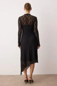 TRENDYOLMİLLA Black Plain Maxi Knitting Dress - Image 4