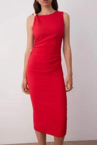 TRENDYOLMİLLA Rejection Accessory Detailed Midi Weaving her dress - Image 7