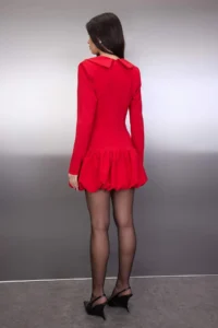 TRENDYOLMİLLA Rejection Balloon Skirt Detailed Inside OF shorts Weaving her dress - Image 4