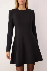 TRENDYOLMİLLA Black Skirt with flywheel Plain Short / Mini Weaving her dress - Image 3