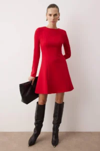 TRENDYOLMİLLA Rejection Plain Short / Mini  Weaving Dress - Image 2