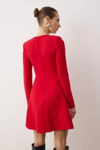 TRENDYOLMİLLA Rejection Plain Short / Mini  Weaving Dress - Image 4