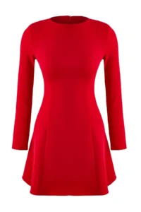 TRENDYOLMİLLA Rejection Plain Short / Mini  Weaving Dress - Image 5