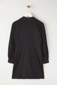 TRENDYOLMİLLA Teen Black Ruffle Detailed Short / Mini Weaving Shirt Dress - Image 8