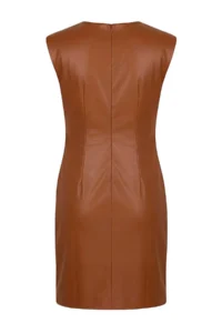TRENDYOLMİLLA Brown Plain Short / Mini Weaving Dress - Image 6