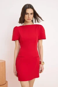 TRENDYOLMİLLA Rejection Fileto Pocket Detail Short / Mini Weaving Dress - Image 2