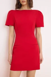 TRENDYOLMİLLA Rejection Fileto Pocket Detail Short / Mini Weaving Dress - Image 3