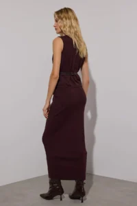 TRENDYOLMİLLA Brown Premium Yarn/Special Yarn Knitwear Skirt - Image 4