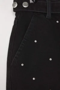 TRENDYOLMiLLA Black Accessory Detailed Mini denim Skirt - Image 6