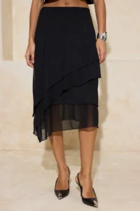 TRENDYOLMİLLA Black Skirt - Image 3