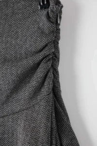 TRENDYOLMİLLA Anthracite Jacquard skater Asymmetric Midi Knitting Skirt - Image 7