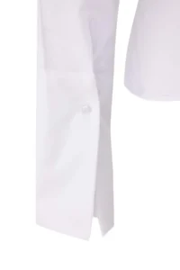 TRENDYOLMİLLA White Belted Front Snaps Adjustable Shirt - Image 7