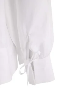 TRENDYOLMİLLA Sustainable White Boho Modal Binding Detailed Oversized Modal Shirt - Image 6