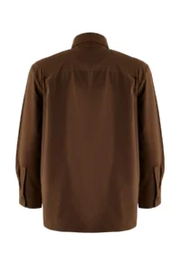 TRENDYOLMİLLA Brown Tie Wide Cut Shirt - Image 6