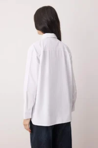 TRENDYOLMİLLA White Tie Wide Cut Shirt - Image 4