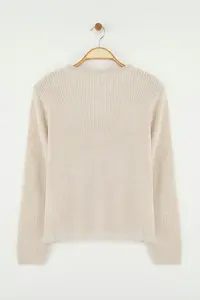TRENDYOLMİLLA Teen Stone Fruit Embroidered Soft textured Knitwear Cardigan - Image 7