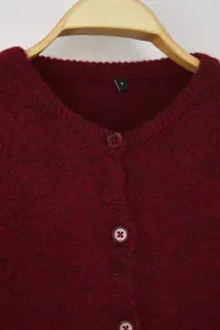 TRENDYOLMİLLA Wardrobe Essentials Red Soft textured Knitwear Cardigan | - Image 6