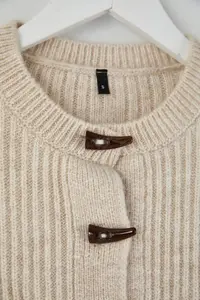 TRENDYOLMİLLA Stone Soft textured Button Detailed Knitwear Cardigan - Image 6