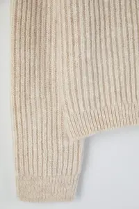 TRENDYOLMİLLA Stone Soft textured Button Detailed Knitwear Cardigan - Image 7
