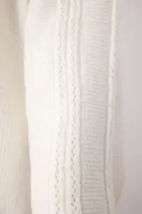TRENDYOLMİLLA Ecru Soft textured Sleeve Embroidery Detailed Knitwear Cardigan - Image 3