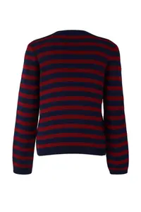 TRENDYOLMİLLA Teen Red Soft textured Wide Pattern Extra Shawl Knitwear Cardigan - Image 9