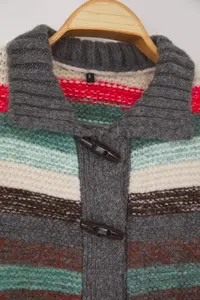 TRENDYOLMİLLA Multicolored Soft textured Knitwear Cardigan - Image 6