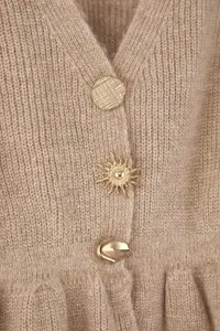 TRENDYOLMİLLA Mink Soft textured Button Detailed Knitwear Cardigan - Image 6