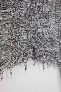 TRENDYOLMİLLA Gray Crop gradient Knitwear Cardigan - Image 8