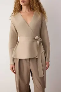TRENDYOLMİLLA Stone Double breasted Binding Detailed Knitwear Cardigan - Image 4