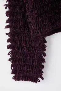 TRENDYOLMİLLA Purple Crew Neck textured Knitwear Cardigan - Image 7