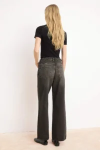 TRENDYOLMİLLA Brown High Waist Wide Leg Wide Leg 100% Cotton Non-Stretch jeans - Image 4
