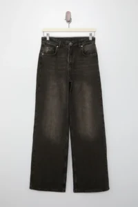 TRENDYOLMİLLA Brown High Waist Wide Leg Wide Leg 100% Cotton Non-Stretch jeans - Image 5