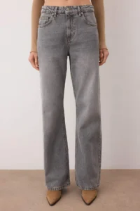 TRENDYOLMİLLA Gray  High Waist Wide Leg jeans - Image 3