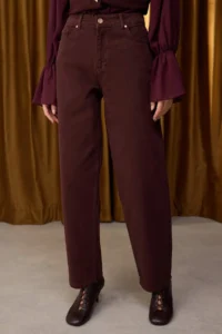 TRENDYOLMİLLA Special Collection Brown Low Waist Loose Baggy jeans - Image 3