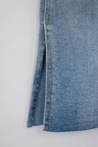 TRENDYOLMİLLA Mavi Slit Detailed High Waist comfort/Flexible Flare flared leg jeans - Image 6