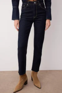 TRENDYOLMİLLA Dark Blue High Waist NEW Mom Middle Flexible jeans - Image 4