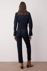 TRENDYOLMİLLA Dark Blue High Waist NEW Mom Middle Flexible jeans - Image 5