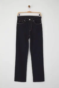 TRENDYOLMİLLA Dark Blue High Waist NEW Mom Middle Flexible jeans - Image 6