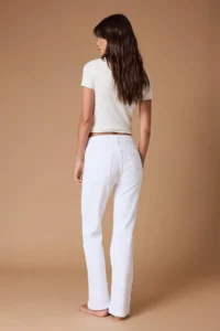 TRENDYOLMİLLA White High Waist comfort/Flexible flared leg Flare jeans - Image 4