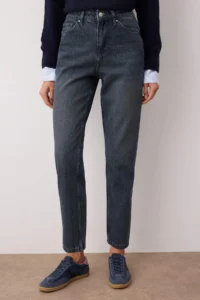 TRENDYOLMİLLA Mavi High Waist NEW Mom 100% Cotton Non-Stretch jeans - Image 3