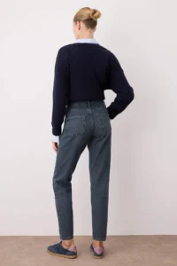 TRENDYOLMİLLA Mavi High Waist NEW Mom 100% Cotton Non-Stretch jeans - Image 4