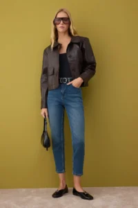 TRENDYOLMİLLA Mavi High Waist Flexible comfort Yeni Mom jeans